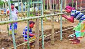 ঈদুল আজহাকে সামনে রেখে কোরবানির পশুর হাটে চলছে জোর প্রস্তুতি