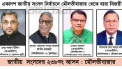 একাদশ জাতীয় সংসদ নির্বাচনে মৌলভীবাজার থেকে যারা বিজয়ী হলেন
