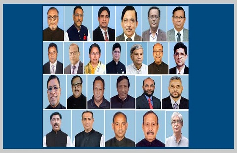 মন্ত্রীরা আজ শপথ নিলেন