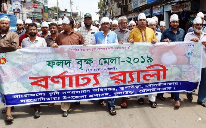 কুলাউড়ায় ফলদ বৃক্ষ মেলার উদ্বোধন