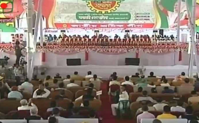 শ্রমিক লীগের ১২তম সম্মেলনের উদ্বোধন করলেন প্রধানমন্ত্রী