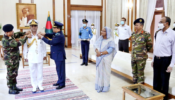 অ্যাডমিরাল র‍্যাঙ্ক ব্যাজ পরলেন নৌবাহিনী প্রধান