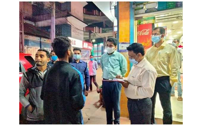 শ্রীমঙ্গলে মাস্ক না পরায় ৩৫ জনকে গুনতে হলো জরিমানা