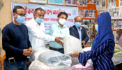 শ্রীমঙ্গলে শীতার্ত মানুষের পাশে সেতুবন্ধন ও উপজেলা প্রেসক্লাব