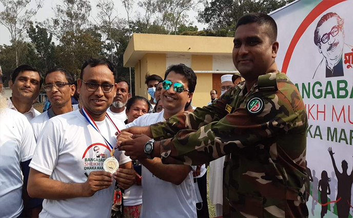 শ্রীমঙ্গলে অনুষ্ঠিত হয়েছে বঙ্গবন্ধু শেখ মুজিবুর রহমান ম্যারাথন।