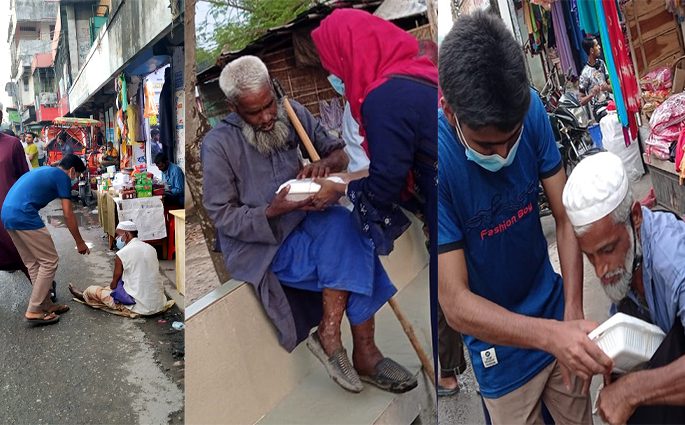 যেভাবে দুস্থদের মুখে হাসি ফোটায় লাল সবুজ সোসাইটি