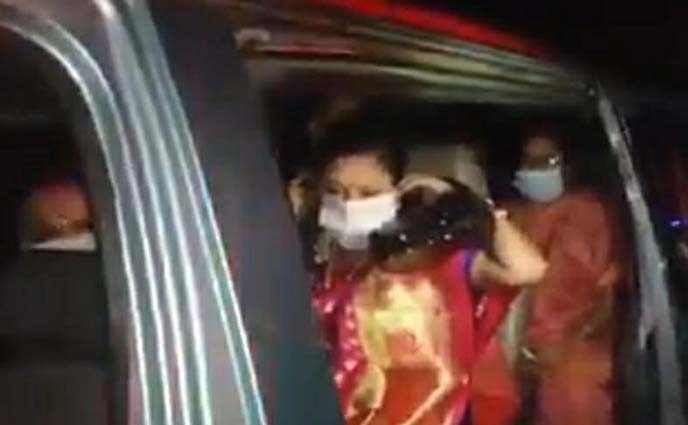অ্যাম্বুলেন্সে বিয়ের যাত্রী, চেকপোস্টে ধরা