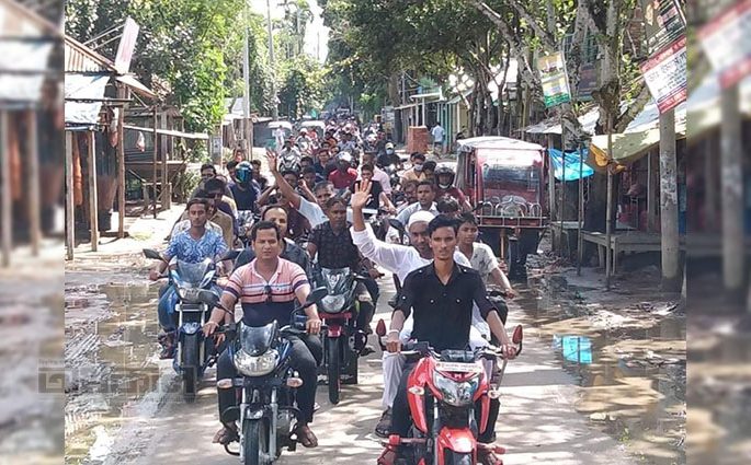 সহদেবপুর ইউপি নির্বাচন : নৌকার মনোনয়ন প্রত্যাশী মোস্তফার বিশাল শোডাউন