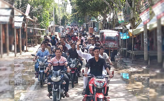 সহদেবপুর ইউপি নির্বাচন : নৌকার মনোনয়ন প্রত্যাশী মোস্তফার বিশাল শোডাউন