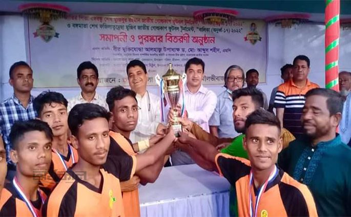 শ্রীমঙ্গলে বঙ্গবন্ধু গোল্ডকাপ ফুটবল টুর্নামেন্টে সদর ইউনিয়ন চ্যাম্পিয়ন