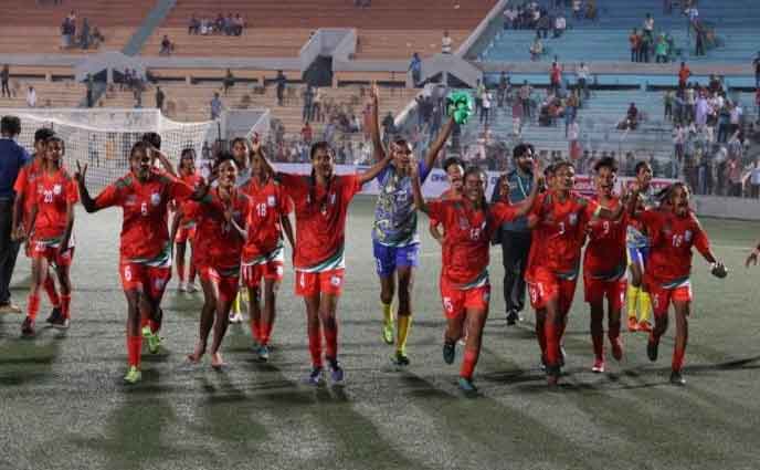 ভুটানের জালে বাংলাদেশের ৯ গোল, সুরভীর হ্যাটট্রিক