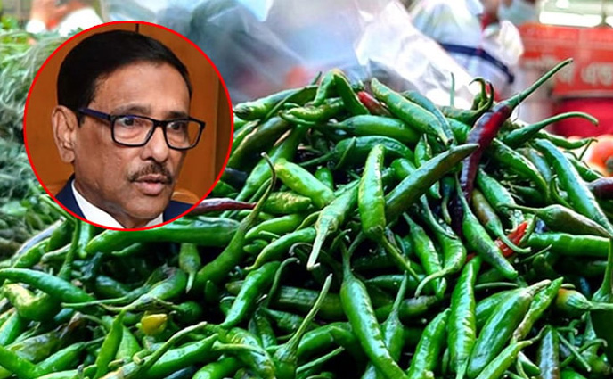 কাঁচা মরিচের দাম বাড়া নিয়ে যা বললেন ওবায়দুল কাদের