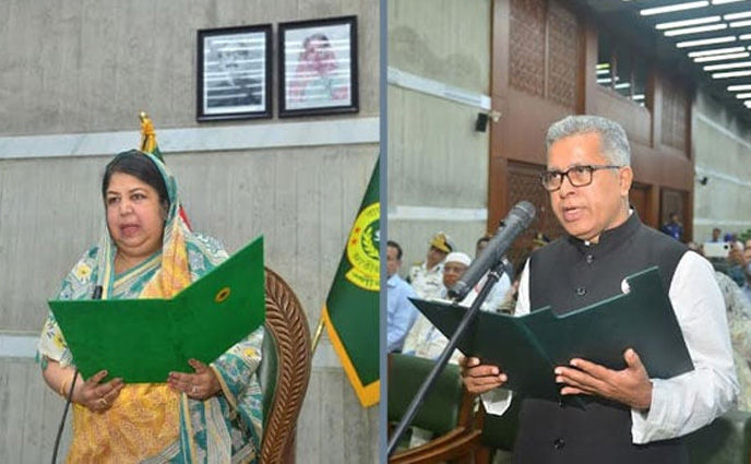 শপথ নিয়েছেন নব-নির্বাচিত সংসদ সদস্য আফজাল হোসেন