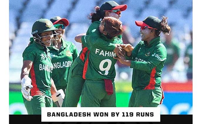 বিজয় দিবসের রাতে দক্ষিণ আফ্রিকার মাটিতে ইতিহাস সৃষ্টি করলো বাংলাদেশ নারী দল