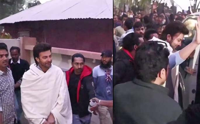 পাবনায় শাকিব খানকে দেখতে ভক্তদের ঢল