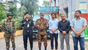 শ্রীমঙ্গলে সেনাবাহিনীর সহায়তায় পুলিশিং কার্যক্রম শুরু