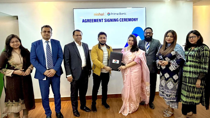 নীরা গ্রাহকদের বিশেষ সুবিধার জন্য নিশাত লিনেনের সঙ্গে প্রাইম ব্যাংকের চুক্তি