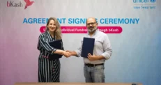 শিশুদের জন্য অনুদান পাঠানো সহজ করতে ইউনিসেফ-বিকাশ চুক্তি
